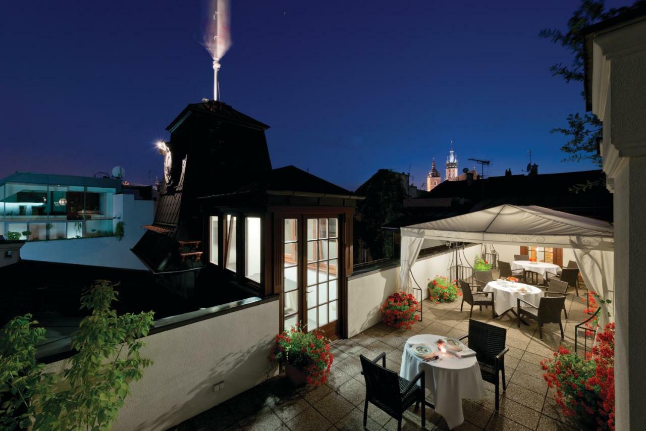 Hotel Grodek Krakow Ngoại thất bức ảnh The terrace of the restaurant